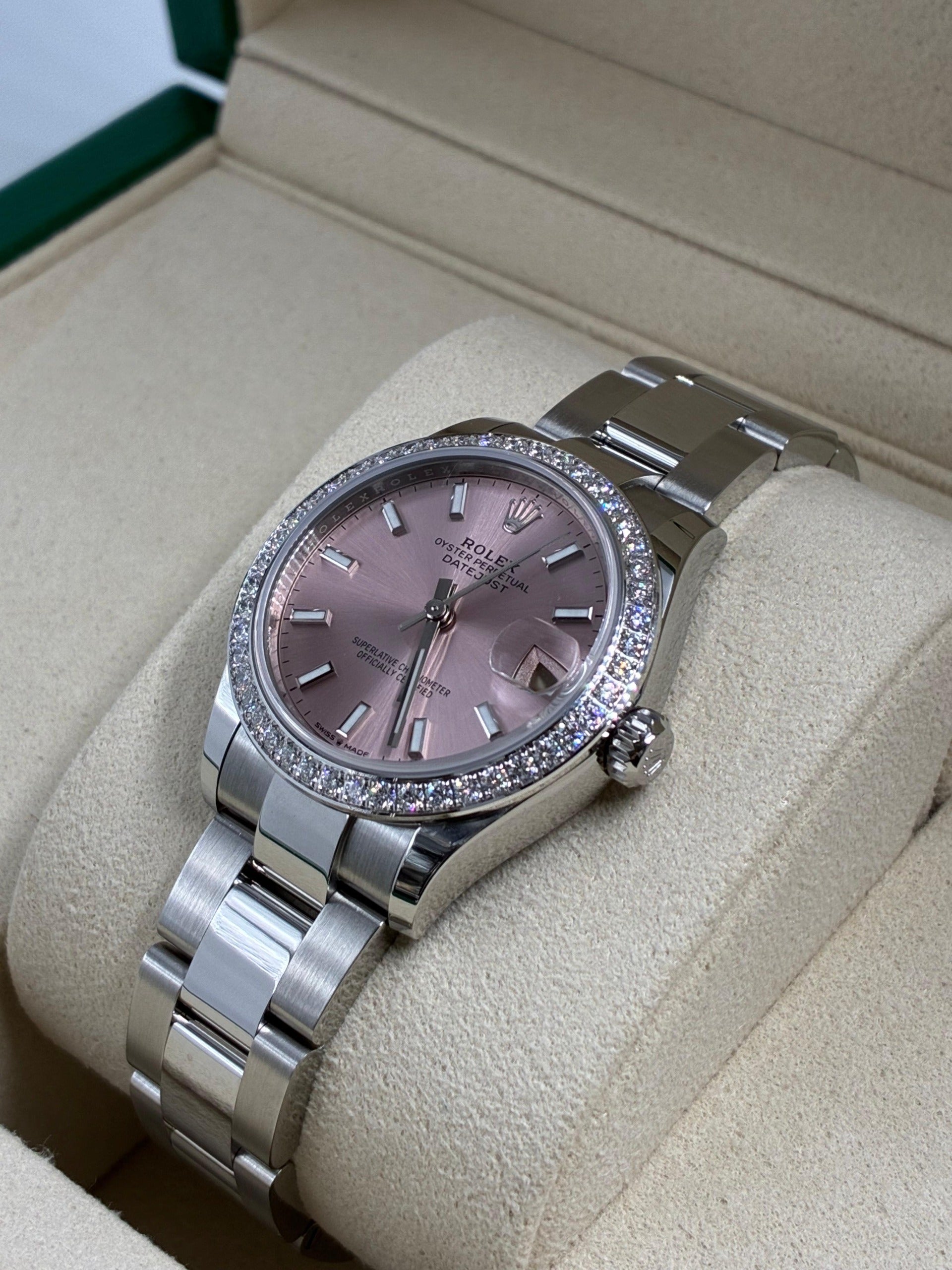Rolex Datejust 31 278384RBR PINK INDEX OYS