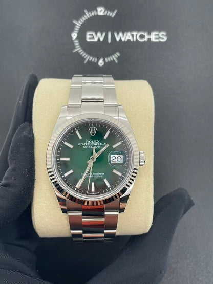 Rolex Datejust 36 126234 Ombré Green Oyster 2026