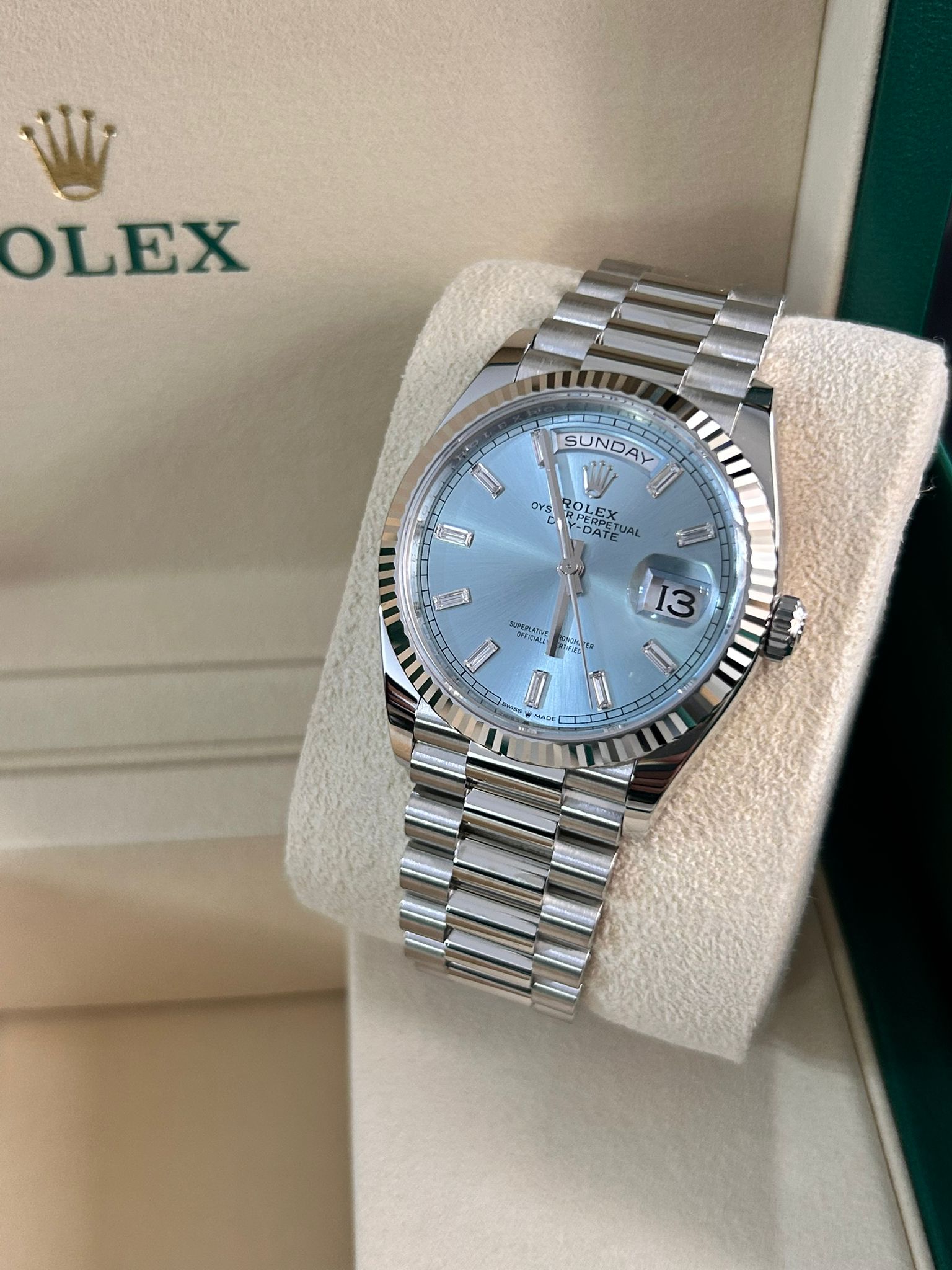 Rolex Day-Date 36 128236 A ICE BLUE