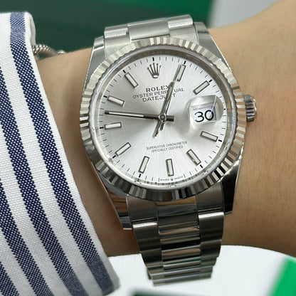 Rolex Datejust 36 126234 Silver Index Oyster 2026