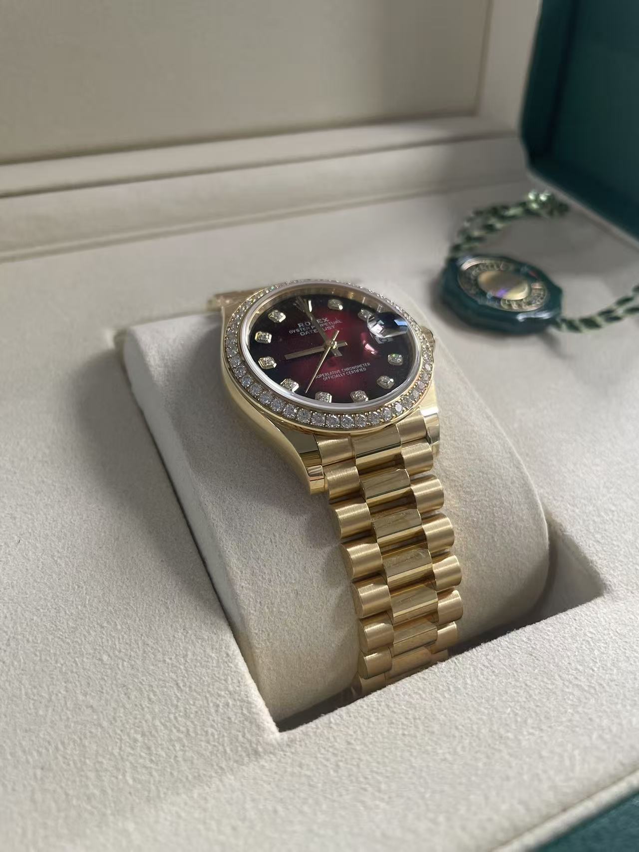 Rolex Datejust 31 278288RBR G Red Ombre President 2025