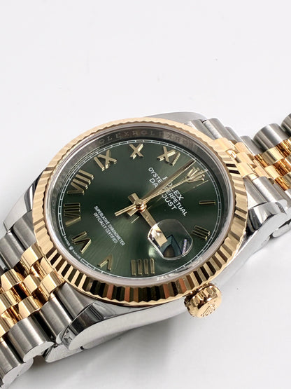 Rolex Datejust 36 126233 NEW GREEN ROMAN JUB 2026