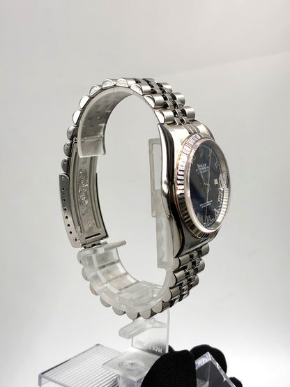 Rolex 16234 Blue Roman Jubilee 2003 Original Paper