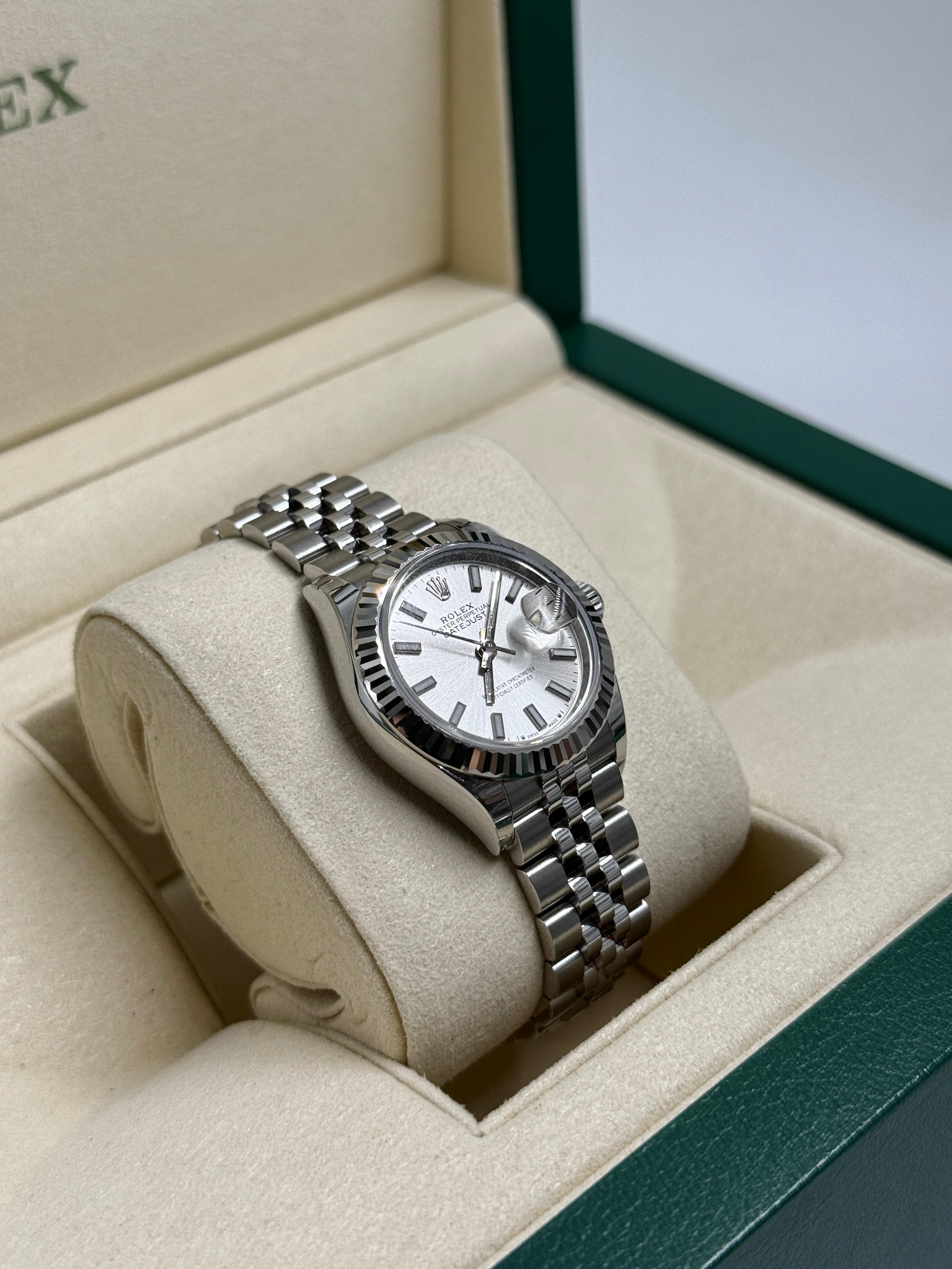 Rolex Lady-Datejust 279174 Silber Index Jubilee 2025