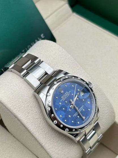 Rolex Datejust 31 278344RBR Blue Floral Oyster