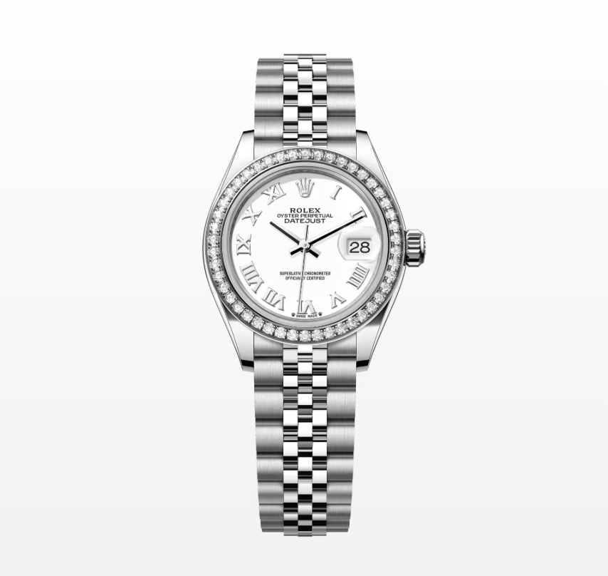Rolex Lady-Datejust 28 m279384RBR-0019 white roman jub 2025