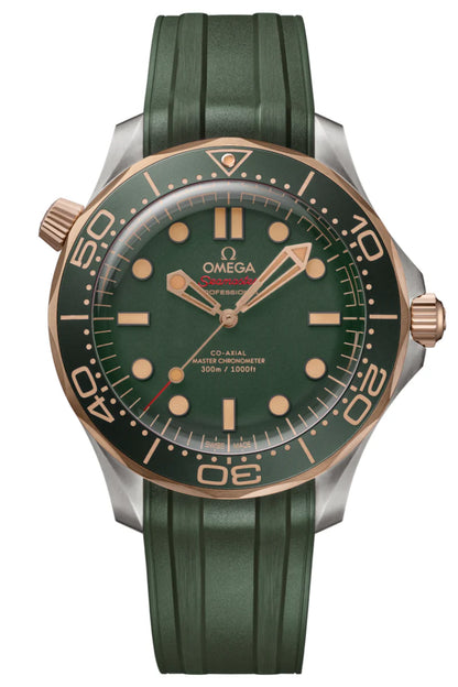 Omega 210.92.42.20.10.001 Seamaster Diver 300m Gold On Rubber