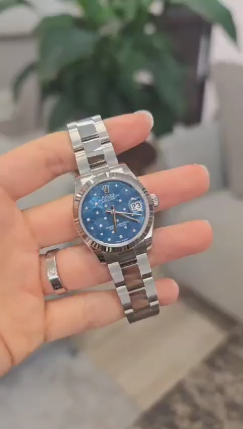 Rolex Datejust 31 278274 Blaue Foral Oyster 2025