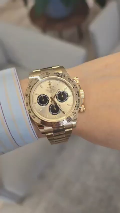 Rolex Cosmograph Daytona 126508 Golden und leuchtend schwarz