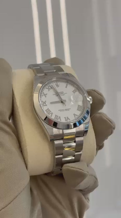 Rolex Datejust 41 126300 Weiße römische Auster 2024