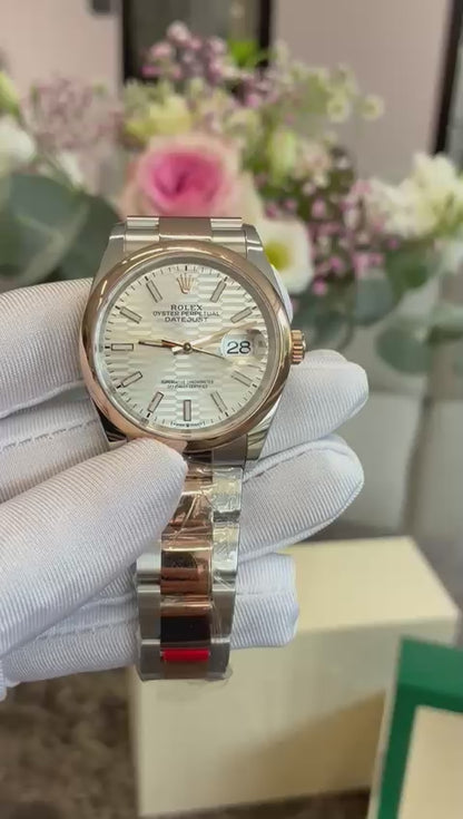 Rolex Datejust 36 126201-0033 Silberne Flöten-Oyster 2024