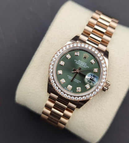 Rolex Lady-Datejust 279135RBR Green Oyster m279135rbr-0014 2026